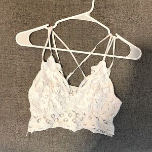 White Crochet Bralette